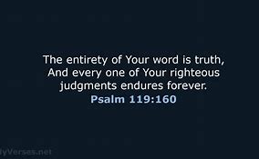 Image result for Psalm 119 160