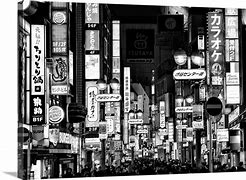 Image result for Black and White Tokyo Art