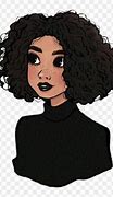 Image result for Curly Hair Girl Aesthetic Drawing