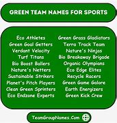 Image result for Green Team Names