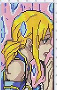 Image result for Anime Characters Pixel Art Grid