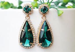 Image result for Emerald Earrings