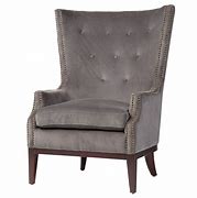 Image result for Grey Wingback Chair