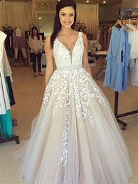 Image result for A-Line Lace Wedding Dress