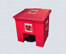 Image result for Red Trash Can