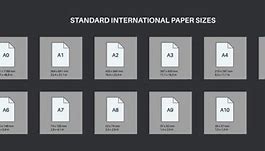 Image result for International Paper Size Chart