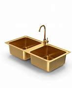 Image result for Blue Gold Glitter Double-Shell Sink