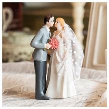 Image result for Wedding Cake Toppers Bride and Groom