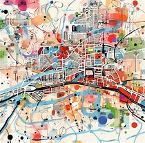 Image result for City Map Artwork