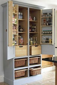 Image result for Kitchen Pantry Cabinet Storage Ideas