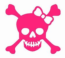 Image result for Skull and Crossbones Stencil Girly