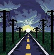 Image result for Road Pixel Art Phone Wallpaper