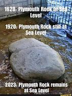 Image result for Plymouth Rock Sea Level Meme