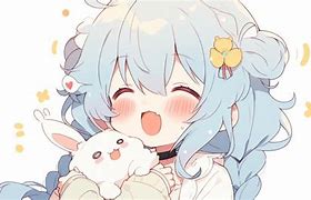 Image result for Anime Girl with Stuffed Animal