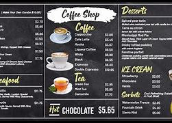 Image result for Coffee Menu Prices