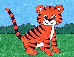 Image result for Easy Draw Tiger