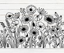 Image result for Hand Drawn Wildflower SVG