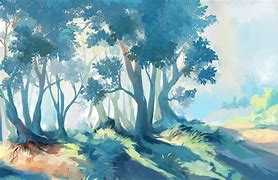 Image result for Forest Painting Wallpaper