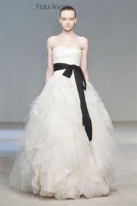 Image result for Black and White Wedding Dress