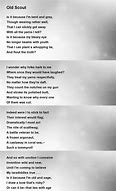 Image result for Fare Well Scout Poem by Lentchner