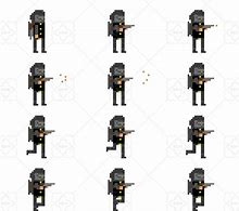 Image result for 1 Bit Pixel Art Soldier