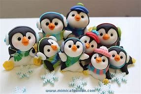 Image result for Penguin Cupcake Toppers