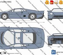 Image result for Jaguar XJ220 Blueprint