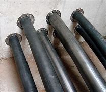 Image result for Cast Iron Pipe in Concrete Block Wall