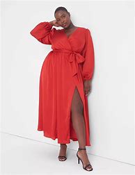 Image result for Plunging Wrap Dress