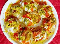 Image result for Dahi Sev Puri