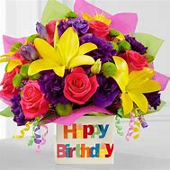 Image result for Happy Birthday Flower Bouquet