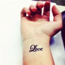 Image result for Love Tattoo Wrist