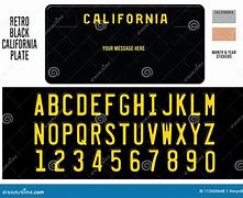 Image result for California Black License Plate