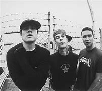 Image result for Black and White Blink 182 Photo