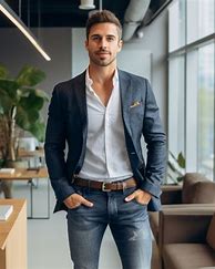 Image result for White Jeans and Blazer