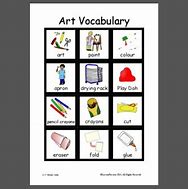 Image result for Art Vocabulary Flashcards