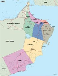 Image result for Oman Region Map