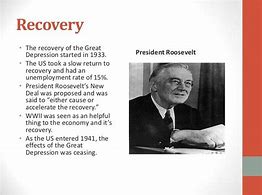 Image result for The Great Depression Recovery