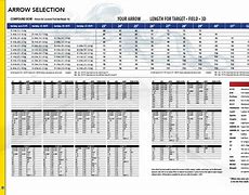 Image result for Easton Arrow Chart