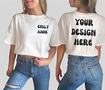 Image result for White Mock Up Shirt Front and Back