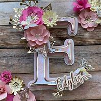 Image result for Letter Cake Toppers