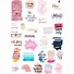 Image result for Aesthetic Blue and White Stickers Word