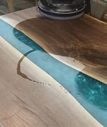 Image result for Resin Solid Wood Table