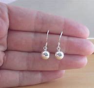 Image result for Silver Ball Earrings