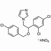 Image result for Econazole Nitrate Structure