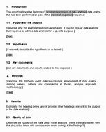 Image result for Data Analysis Report Template