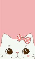 Image result for Kawaii Pink Cat Background