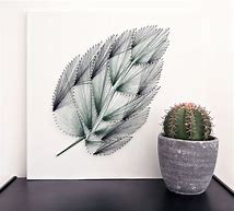 Image result for Thread Art Leaf