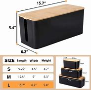 Image result for Cable Management Box Wood