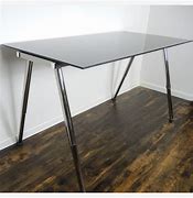 Image result for IKEA Metal Glass Desk